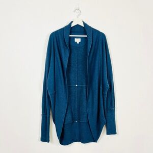 Aritzia Wilfred Blue Open Front Shawl Sweatshirt